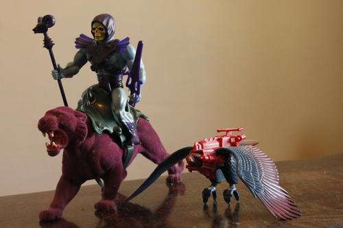 1981 Skeletor, Panthor, Screech Masters of the Universe