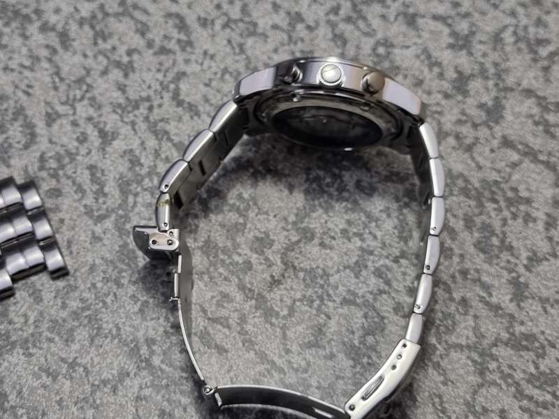 TCM Automatic watch Silver-tone Stainless Steel Chronograph