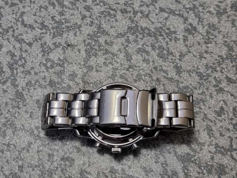 TCM Automatic watch Silver-tone Stainless Steel Chronograph