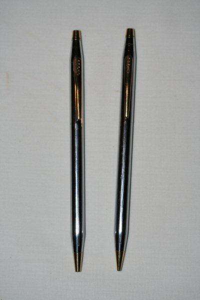 An awesome 21 karat gold plated cross pen and pencil set!