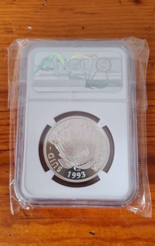 1993 S Africa Silver 1 Rand - Banking Bicentennial