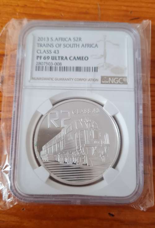 2013 S Africa Silver 2 Rand - Trains of South Africa - Class 43