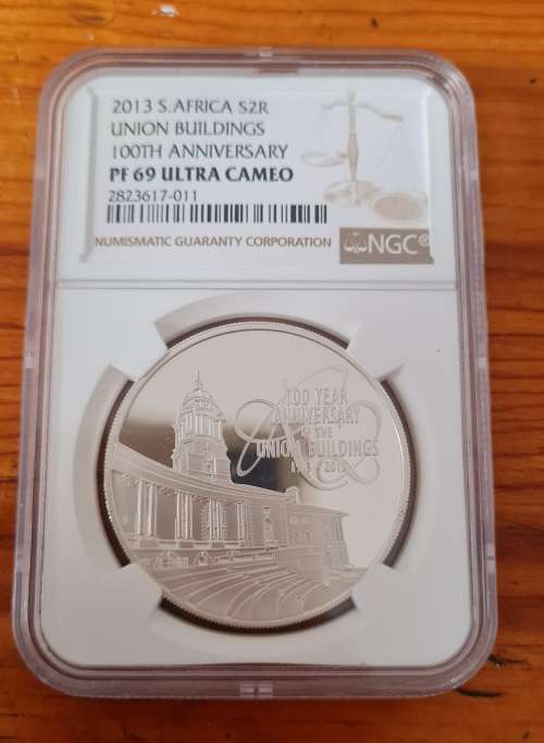2013 S Africa Silver 2 Rand - Union Buildings - 100th Anniversary