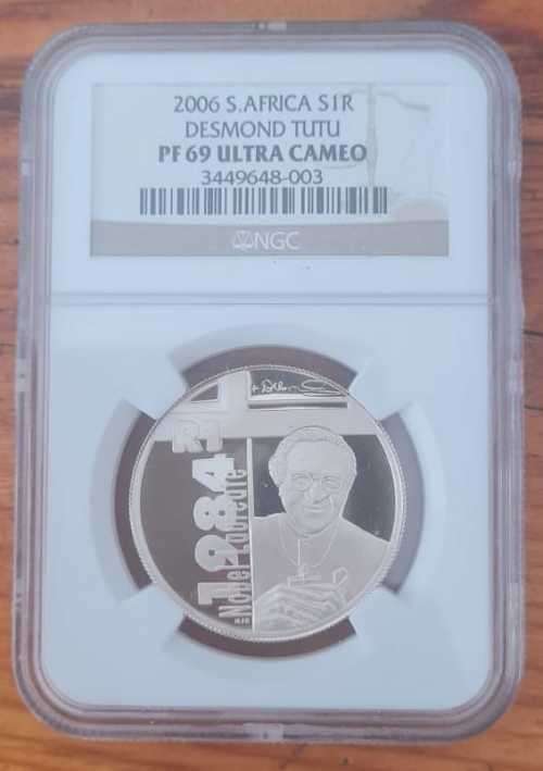 2006 Silver 1 Rand - Desmond Tutu