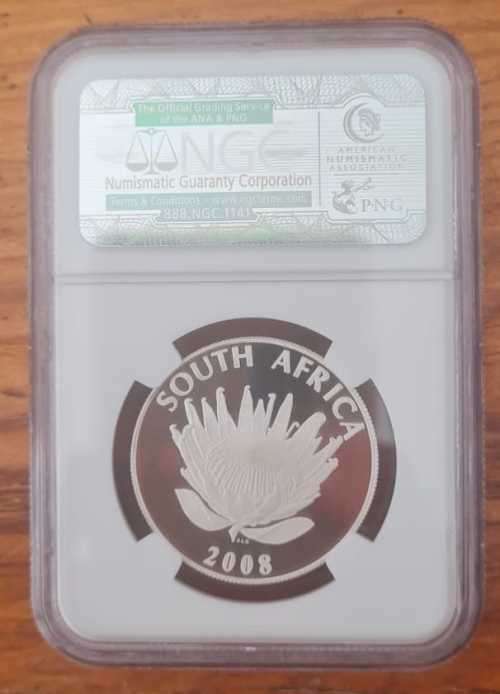 2008 Silver 1 Rand - Mahatma Gandhi