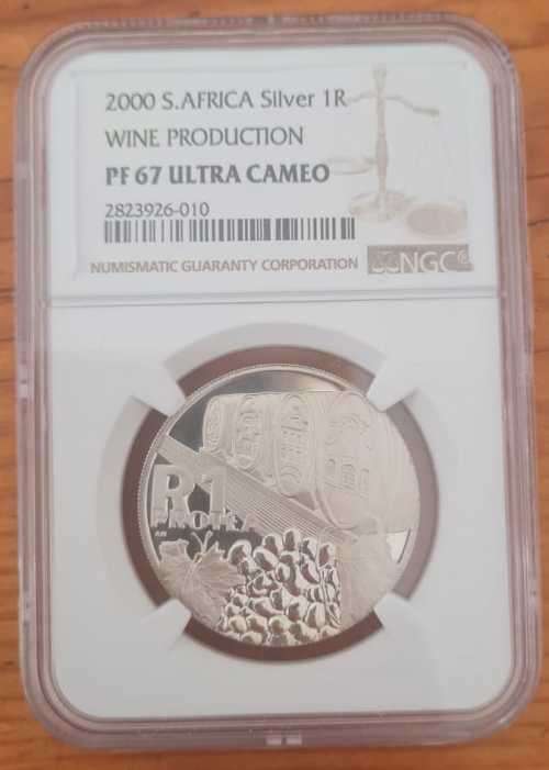 2000 Silver 1 Rand - Wine Production