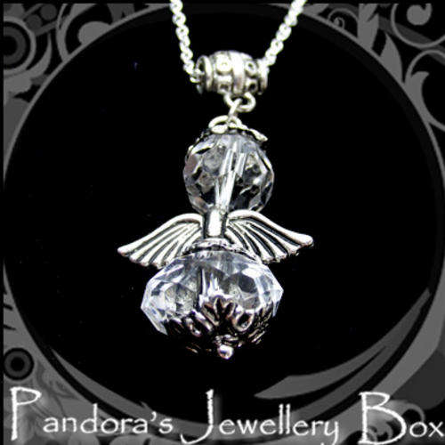 Guardian Angel Silver Necklace