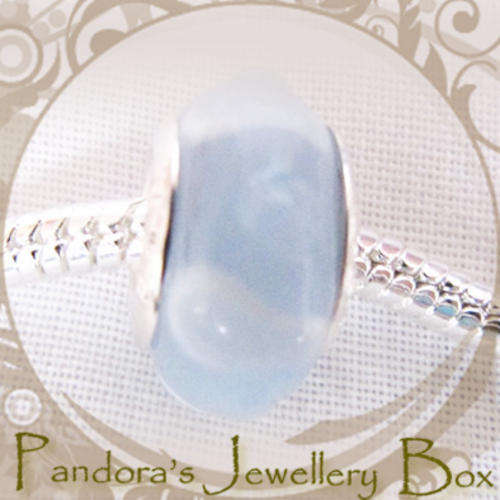 PRIZED STAMPED MURANO Bead Charms with 925 Stering Silver Cores