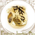 14kt Gold EP 925 Sterling Silver EURO Bead Charm