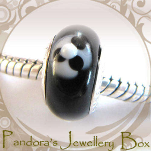 "PANDORA" Stamped MURANO Charm with 925 Core for Pandora Bracelet