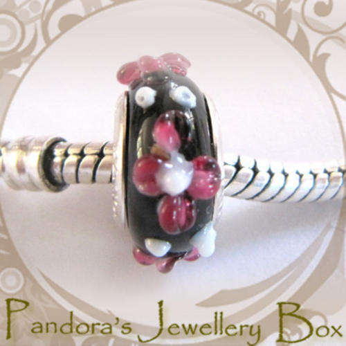 Stamped MURANO Charm with 925 Core for Pandora Bracelet