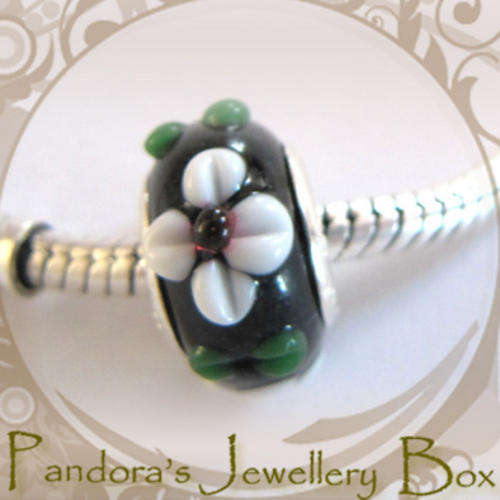 "PANDORA" Stamped MURANO Charm with 925 Core for Pandora Bracelet