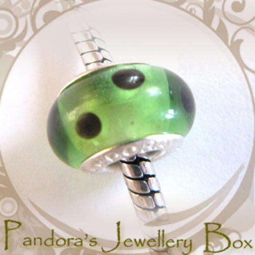 "PANDORA" Stamped MURANO Charm with 925 Core for Pandora Bracelet