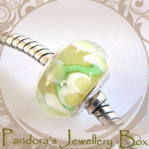 "PANDORA" Stamped MURANO Charm with 925 Core for Pandora Bracelet