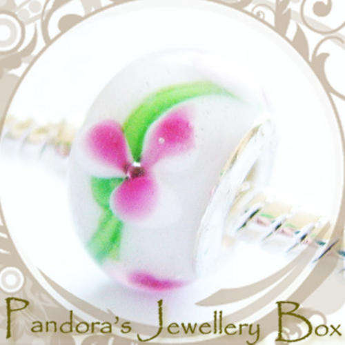 Murano EURO BEAD CHARM with 925 Stering Silver Core