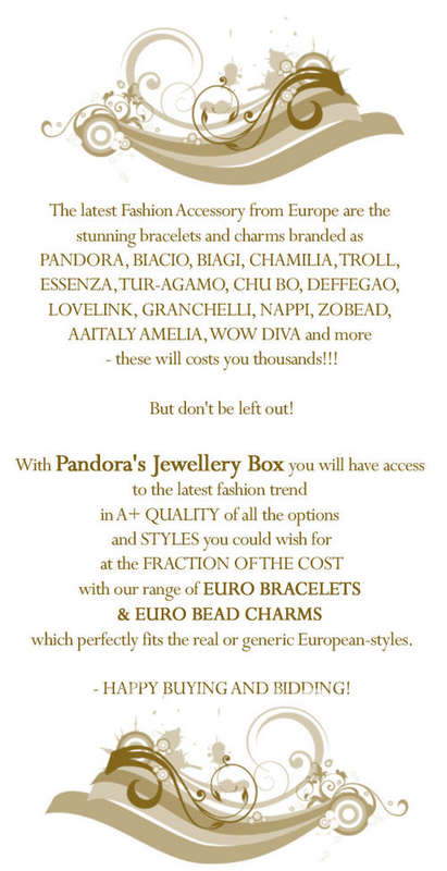 Pandora Bacio 925 Sterling Silver Bead Charm Bracelet
