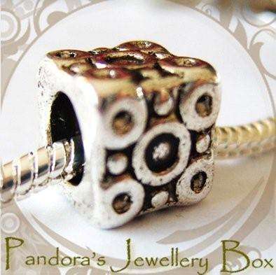 Tibetan Silver Decorative Spacer EURO Bead Charm