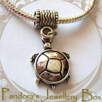 "Turtle" Tibetan Silver DANGLE EURO Bead Charm