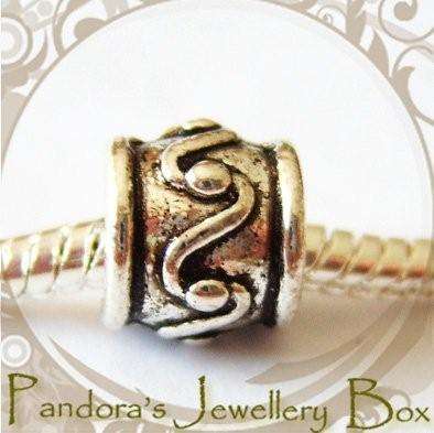 Tibetan Silver Decorative Spacer EURO Bead Charm
