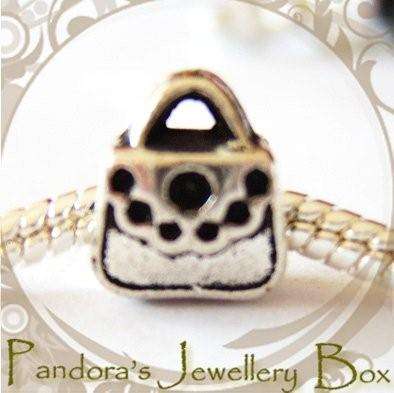 "Handbag" Tibetan Silver EURO Bead Charm