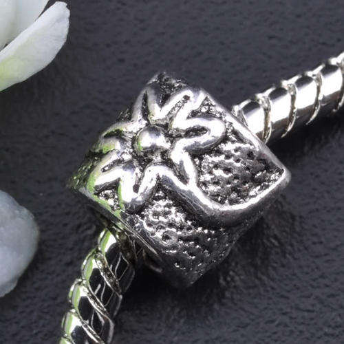 Tibetan Silver Decorative Spacer EURO Bead Charm