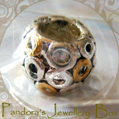 NEW & ONE ONLY!! GOLD EP & 925 Sterling Silver EURO Bead Charm