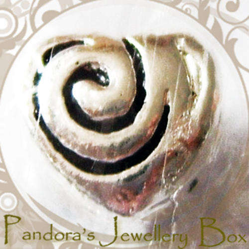 NEW & ONE ONLY!! HEART 925 Sterling Silver EURO Bead Charm