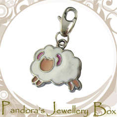 MAKE YOUR OWN UNIQUE CHARM BRACELET - Tibetan Silver Enamel LOBSTER CLASP Charm 4 Big Link Bracelet