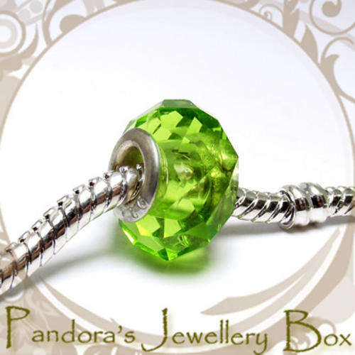 Beautiful Murano Lampwork Glass EURO Charm with 925 Sterling Silver Core for EURO Bracelet
