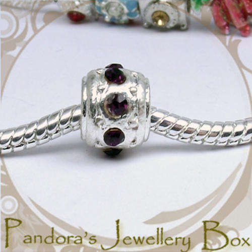 DESIGN YOUR OWN CHARM BRACELET: Silverplated EURO Bead Charm - 1 Only!!!