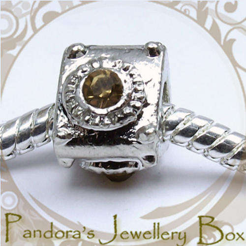 DESIGN YOUR OWN CHARM BRACELET: Silverplated EURO Bead Charm - 1 Only!!!