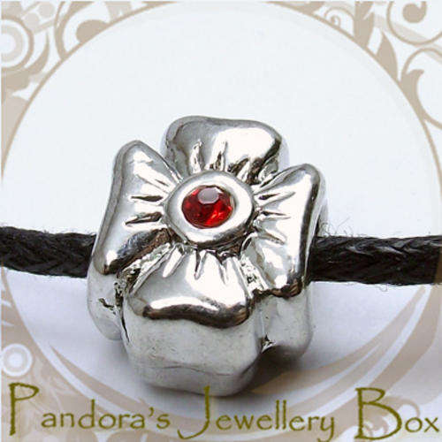DESIGN YOUR OWN CHARM BRACELET: Enamel Tibetan Silver EURO Bead Charm - 1 Only!!!