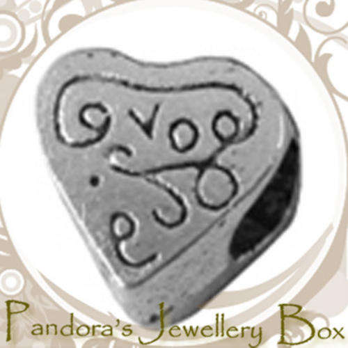 DESIGN YOUR OWN CHARM BRACELET: Tibetan Silver EURO Bead Charm - 1 Only!!!