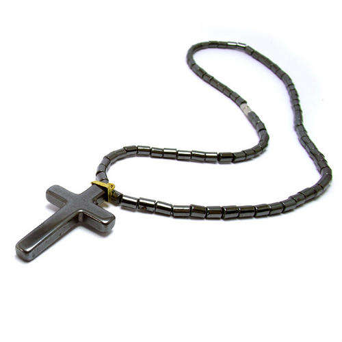 Hematite Cross Necklace