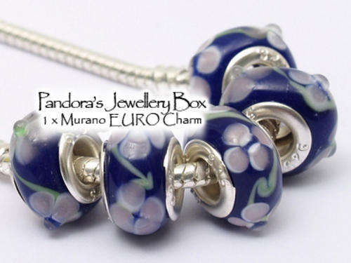 DESIGN YOUR OWN CHARM BRACELET: 1x Murano EURO Charm