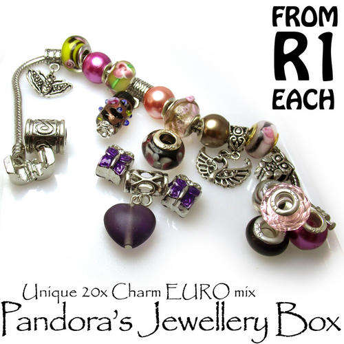 From R10 Each - 20x Stunning "Spring" EURO Bead Charms Mix - R699 RRP