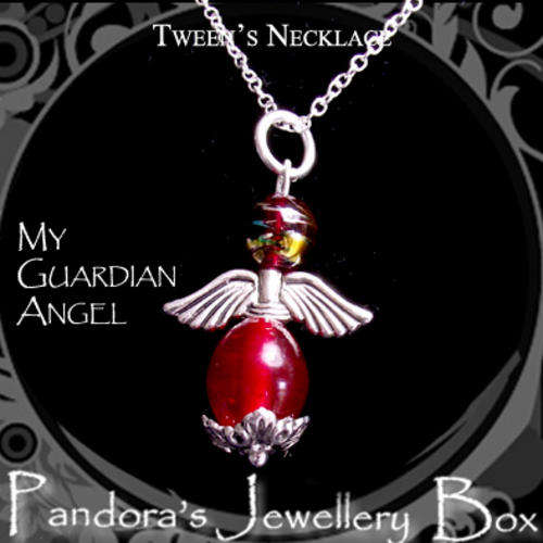 *Pandora's Box Jewellery Designs* Tweens GUARDIAN ANGEL with 925 Sterling Silver EP Chain Necklace