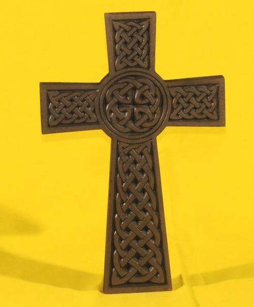 Carved Wooden Celtic Cross