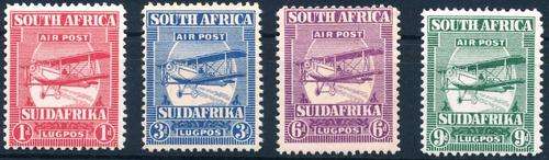 SA UNION - FIRST AIRMAIL SET - RARE IN UNMOUNTED MINT!!! - CAT VALUE = R 1,000.00!!!  View Below