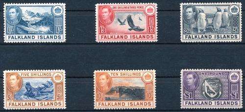 FALKLAND ISLAND - KGVI - FULL SET OF 18 (VIEW BELOW) - SUPERB MINT - CAT VAL = R 6,800.00!!!