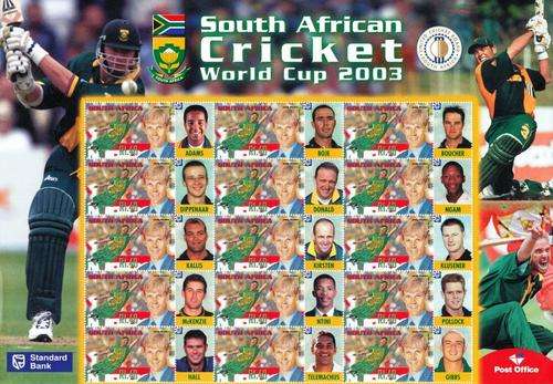 RSA - 2003 CRICKET WORLD CUP - FULL MINT SHEET