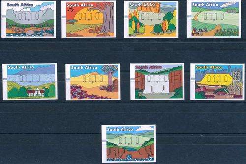 RSA - 1998 - 2nd SERIES - FULL SET OF FRAMA POSTAL LABELS - MINT!! - VIEW BELOW