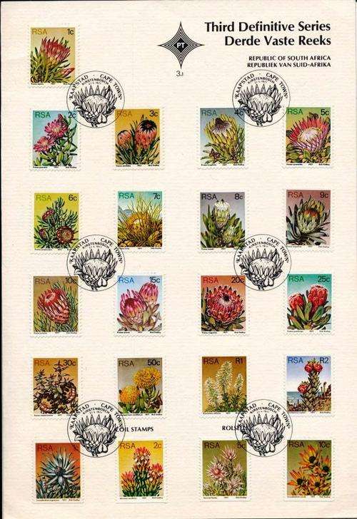 RSA - 3rd DEFINITIVE SET - IN PRESENTATION FOLDER - FIRST DAY CANCELS - VIEW BELOW