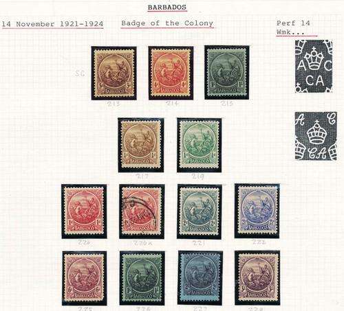 BARBADOS - A SELECTION OF STAMPS, 1 USED, THE REST MINT (Unmounted & Mounted) - CV EXCEEDS R1,800 !