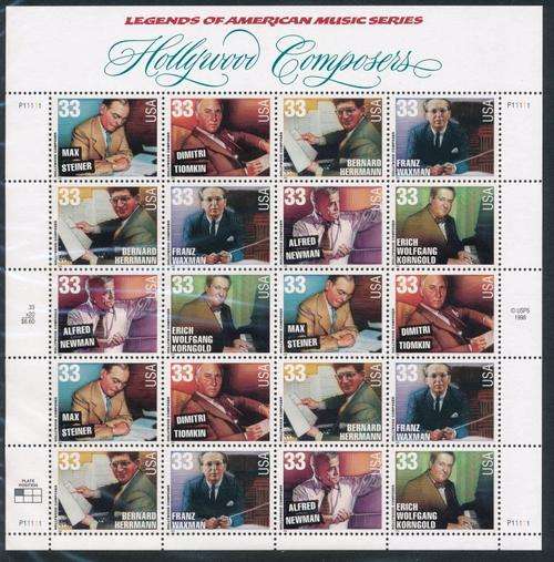 USA - HOLLYWOOD COMPOSERS - LEGENDS OF AMERICAN MUSIC - FULL SHEET - VIEW BELOW