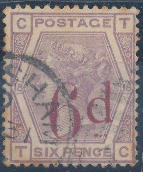 GB - QUEEN VICTORIA - SG162 - 6d (LILAC) - CV = R 1,820.00 - FINE USED - VIEW BELOW