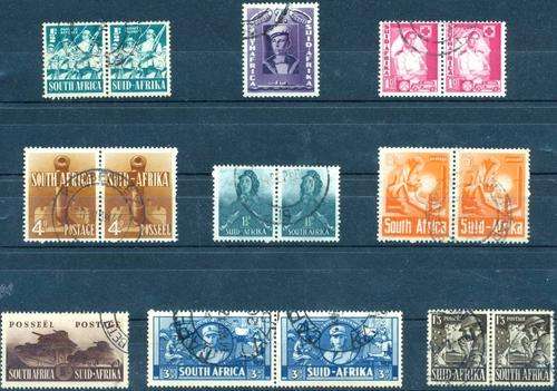 SA UNION - SUPERB LARGE WAR STAMPS - FULL SET PLUS 1/3 - FINE USED - CV = R 1,210.00!!! - VIEW BELOW