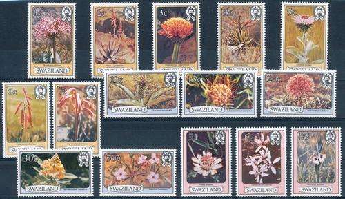 SWAZILAND - 1980 - BEAUTIFUL FULL FLOWER SET - UNMOUNTED MINT - VIEW BELOW (X)