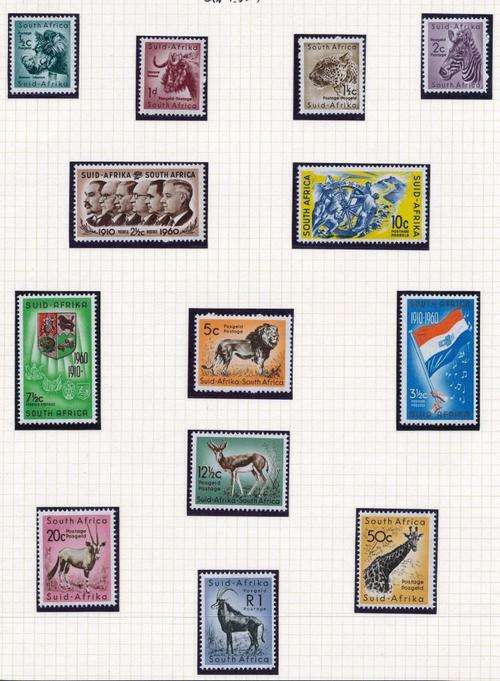 1961 - DECIMAL "ANIMAL" DEFINITIVE FULL SET OF 13 - UNMOUNTED MINT! - CV = R 237.00 - VIEW BELOW (X)