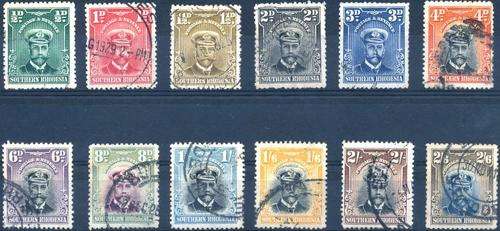 SOUTHERN RHODESIA - 1924 - "ADMIRALS" - SET FINE USED TO 2/6 - CAT VAL = R 2559.00!! - VIEW BELOW